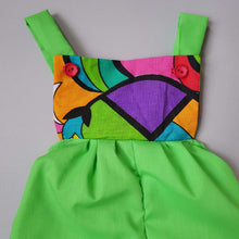 Load image into Gallery viewer, Bright Neon Lightweight Cotton Summer Playsuit