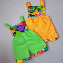 Load image into Gallery viewer, Bright Neon Lightweight Cotton Summer Playsuit
