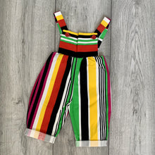 Load image into Gallery viewer, Liquorice Striped Vibrant Romper