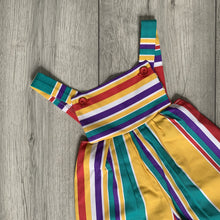 Load image into Gallery viewer, Sunshine Striped Romper In Multicoloured Print