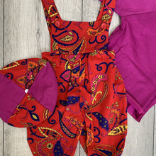 Load image into Gallery viewer, Paisley Print Quirky Set With Cotton Romper
