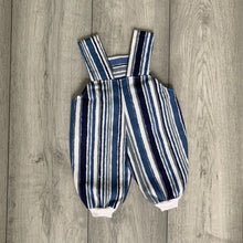 Load image into Gallery viewer, Classic Nautical Navy Denim Romper Set