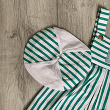 Load image into Gallery viewer, Striped Nautical Dress With Matching Hat