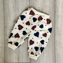 Load image into Gallery viewer, Tartan Hearts Soft Baby Trousers