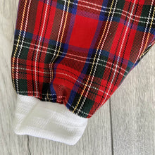 Load image into Gallery viewer, Classic Red Tartan Year-Round Romper
