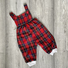 Load image into Gallery viewer, Classic Red Tartan Year-Round Romper