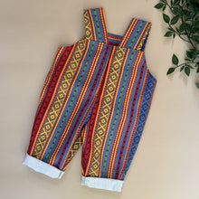 Load image into Gallery viewer, Multi-Colour Aztec Print Denim Romper