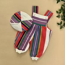 Load image into Gallery viewer, Fruity Coloured Denim Button-Up Romper