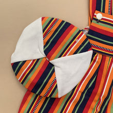 Load image into Gallery viewer, Vibrant Tribal Inspired Retro Denim Romper Set