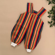 Load image into Gallery viewer, Vibrant Tribal Inspired Retro Denim Romper Set