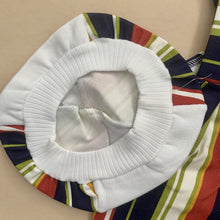 Load image into Gallery viewer, Autumn Toned Striped Retro Denim Romper Set