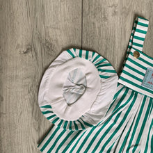 Load image into Gallery viewer, Striped Nautical Dress With Matching Hat