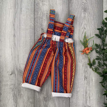 Load image into Gallery viewer, Multi-Colour Aztec Print Denim Romper