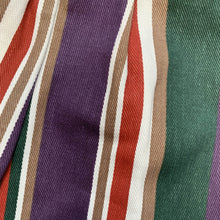 Load image into Gallery viewer, Retro Striped Berry Toned Denim Romper