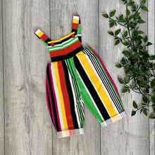 Load image into Gallery viewer, Liquorice Striped Vibrant Romper