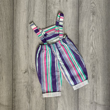 Load image into Gallery viewer, Minty Pastel Toned Striped Romper