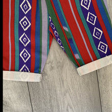 Load image into Gallery viewer, Berry Coloured Striped Romper With Bold Print