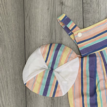 Load image into Gallery viewer, Candyfloss Coloured Striped Shorts Romper