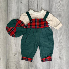 Load image into Gallery viewer, Preppy Scottish Tartan Unisex Baby Romper Set