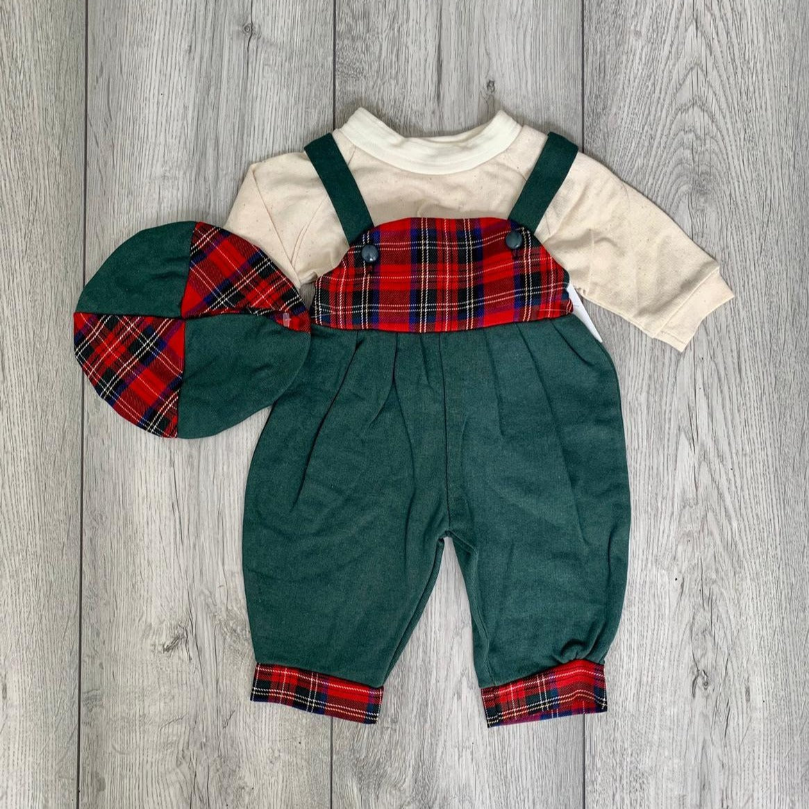 Tartan Baby Set Complete with Hat – Xenosbaby