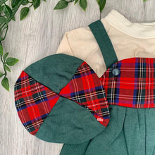 Load image into Gallery viewer, Preppy Scottish Tartan Unisex Baby Romper Set