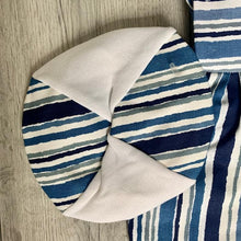 Load image into Gallery viewer, Classic Nautical Navy Denim Romper Set