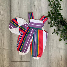 Load image into Gallery viewer, Fruity Coloured Denim Button-Up Romper