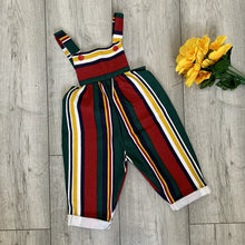 Load image into Gallery viewer, Vintage Style Preppy Denim Baby Overalls