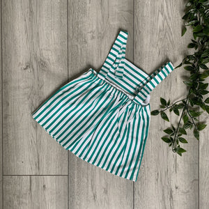 Striped Nautical Dress With Matching Hat